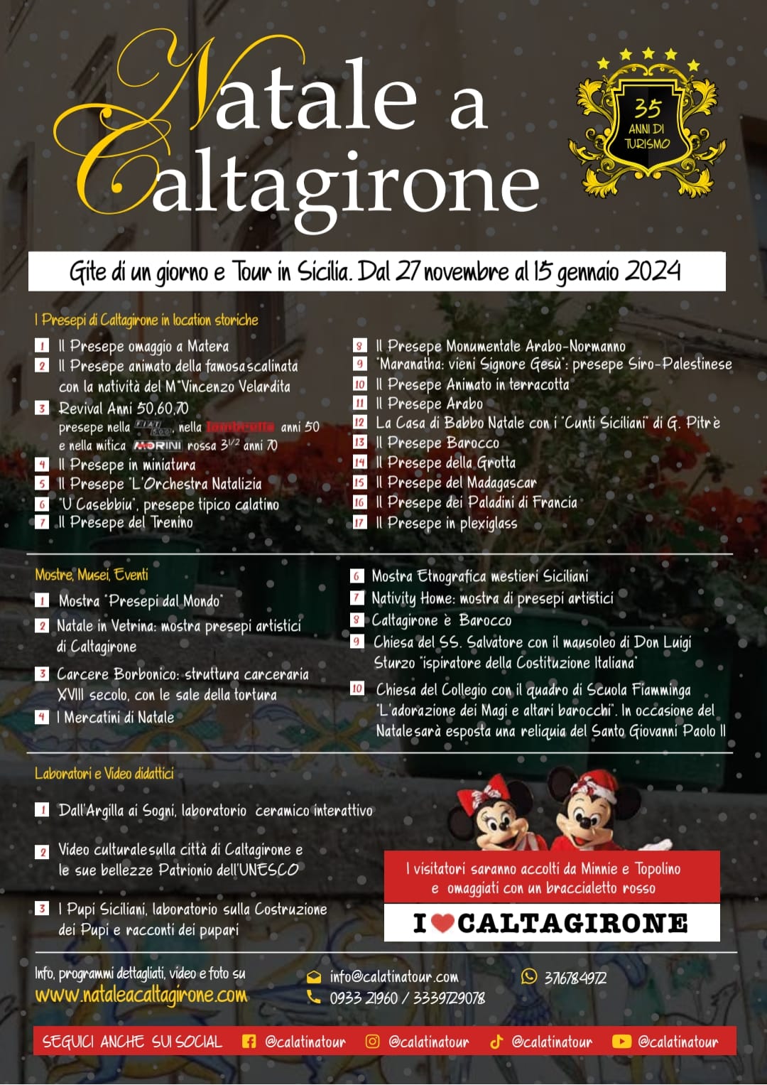 NATALE-A-CALTAGIRONE La Magia del Natale Trasforma Granieri, Borgo Identitario di Caltagirone