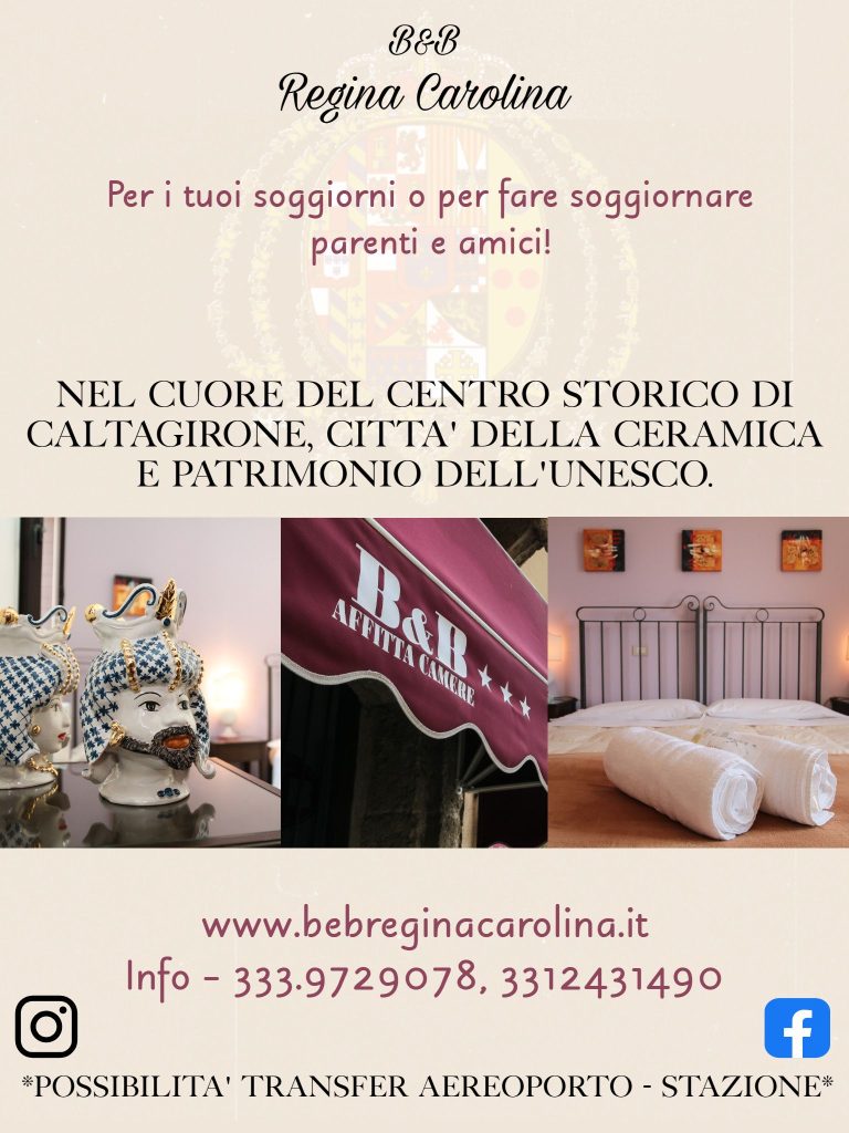 bb-regina-carolina-768x1024 Le ceramiche di Caltagirone saranno protagoniste nel programma "Officina Italia" in onda sabato 28 ottobre alle 11:30 su Rai 3 nazionale.